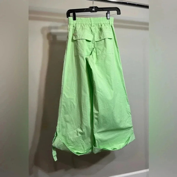 Urban Outfitters BDG Lime Green Wide Leg Cargo Pants Size Medium. - Picture 4 of 6